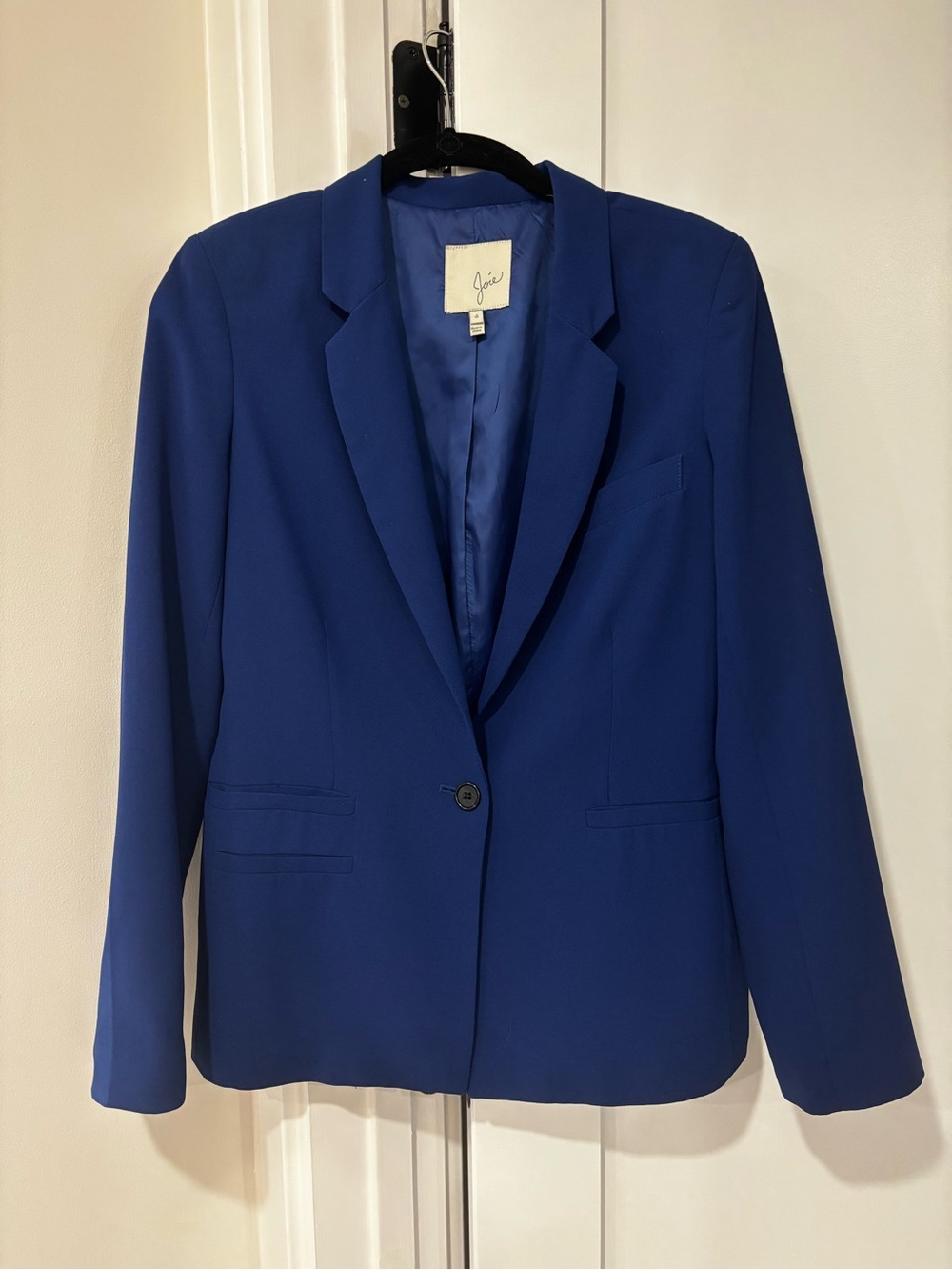Joie Cobalt Blue Single-Button Blazer